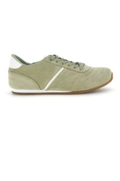 Grüne Turnschuhe mit Schnürsenkeln und minimalem Design Café Kosten 85RCO72101