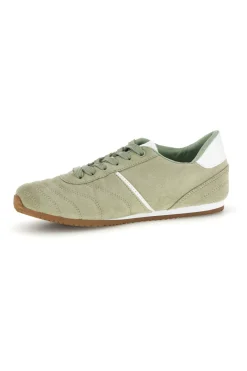 Grüne Turnschuhe mit Schnürsenkeln und minimalem Design Café Kosten 85RCO72101