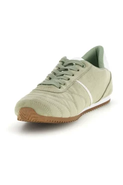 Grüne Turnschuhe mit Schnürsenkeln und minimalem Design Café Kosten 85RCO72101