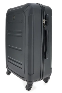 Großer schwarzer Hartschalen-Trolley mit Schwenkrädern Prima Riga PR161/G