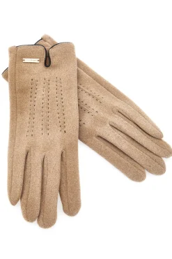 Guanti beige touch screen con interno caldo Biagiotti LB25W908-20