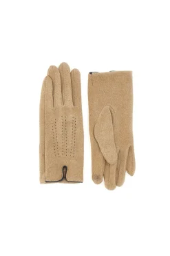 Guanti beige touch screen con interno caldo Biagiotti LB25W908-20