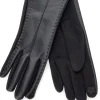 Guanti neri eleganti effetto pelle touch screen Biagiotti LB25W910-20