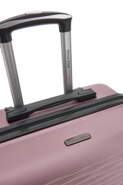 Harter rosa Kabinenkoffer mit drehbaren Rollen Prima riga PR166/P