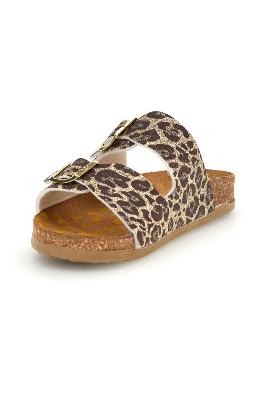 Hausschuhe mit Tiermuster und Schnallen Pittarello bio 257A206SR von Bambina | Pittarello