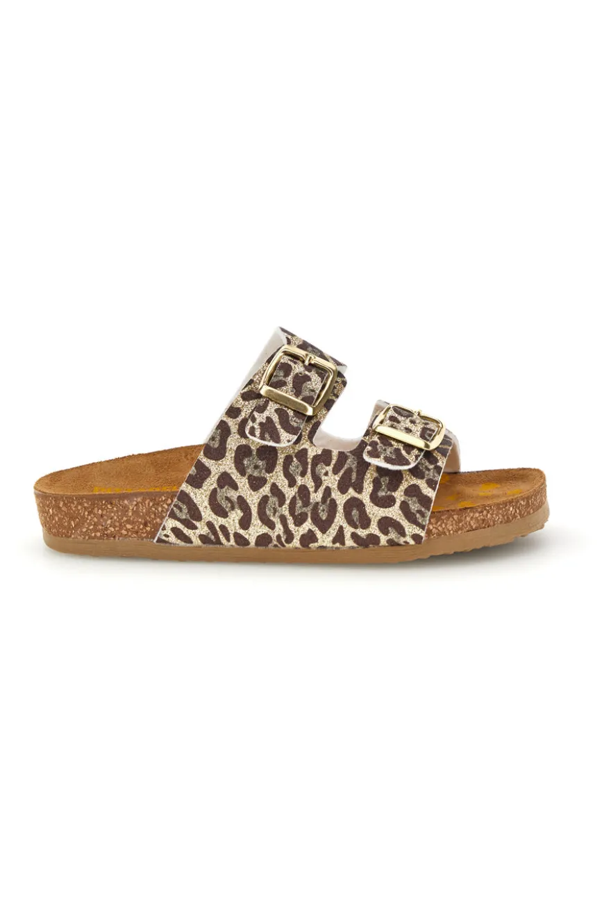 Hausschuhe mit Tiermuster und Schnallen Pittarello bio 257A206SR von Bambina | Pittarello