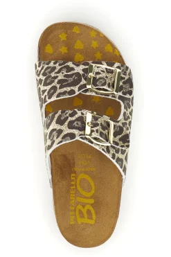 Hausschuhe mit Tiermuster und Schnallen Pittarello bio 257A206SR von Bambina | Pittarello