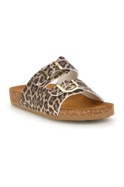Hausschuhe mit Tiermuster und Schnallen Pittarello bio 257A206SR von Bambina | Pittarello