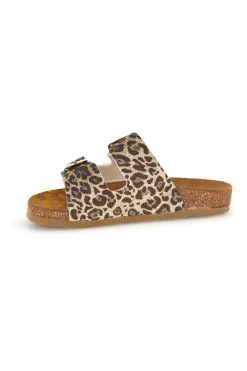 Hausschuhe mit Tiermuster und Schnallen Pittarello bio 257A206SR von Bambina | Pittarello