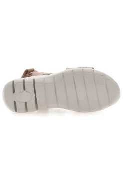 Hautfarbene Sandalen mit elastischem Obermaterial mit geflochtenem Seileffekt THE FIRST ACTIVE 1
