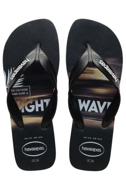 Havaianas Surf Flip Flops Schwarz