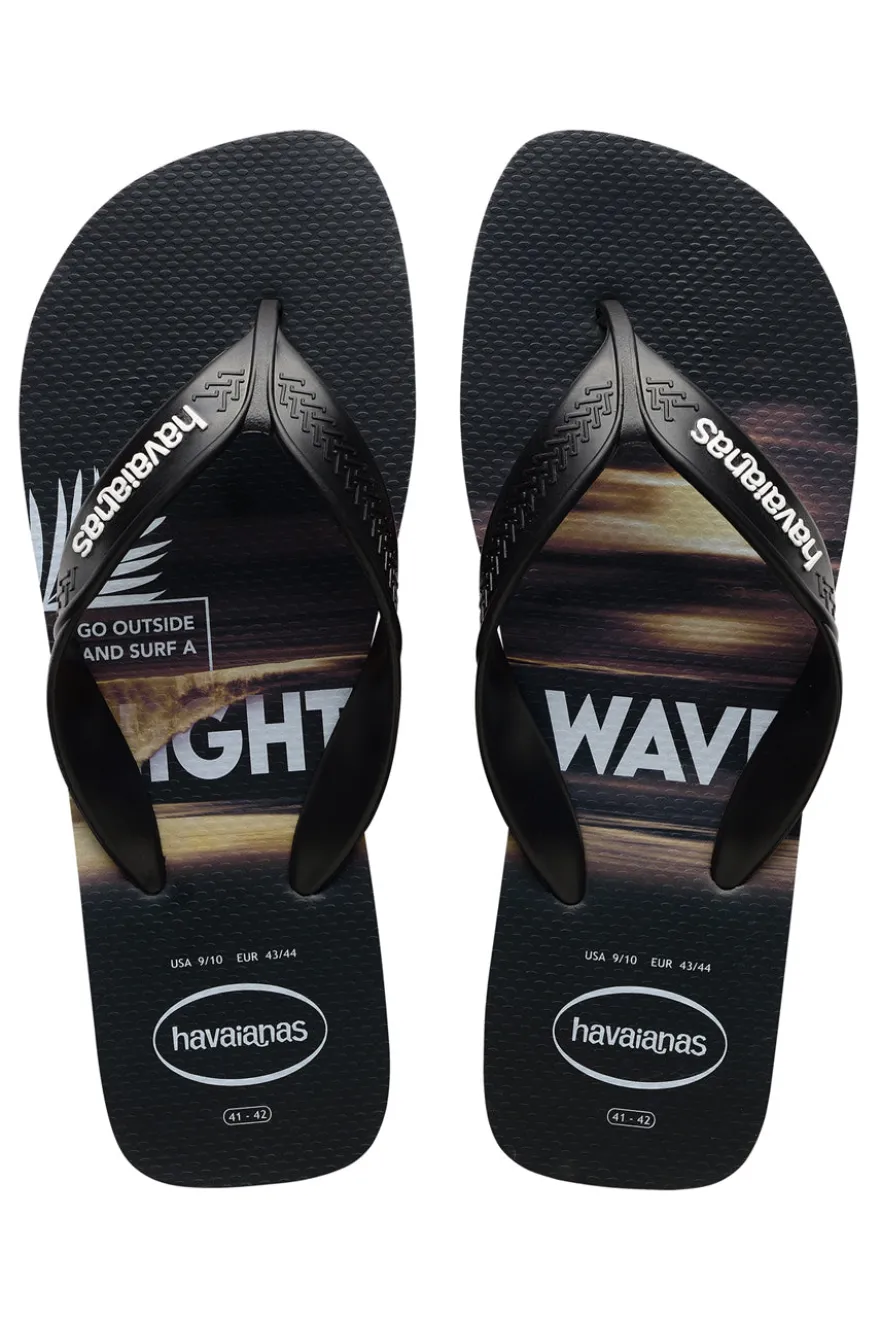 Havaianas Surf Flip Flops Schwarz