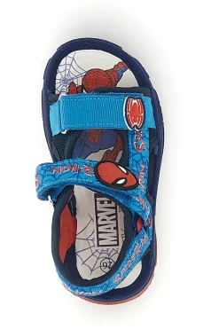 Hellblaue Sandalen mit Riemen und Spiderman-Leuchten R1310666T10