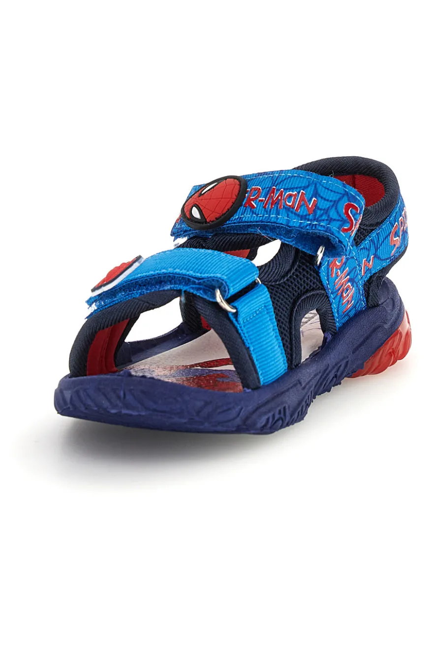 Hellblaue Sandalen mit Riemen und Spiderman-Leuchten R1310666T10