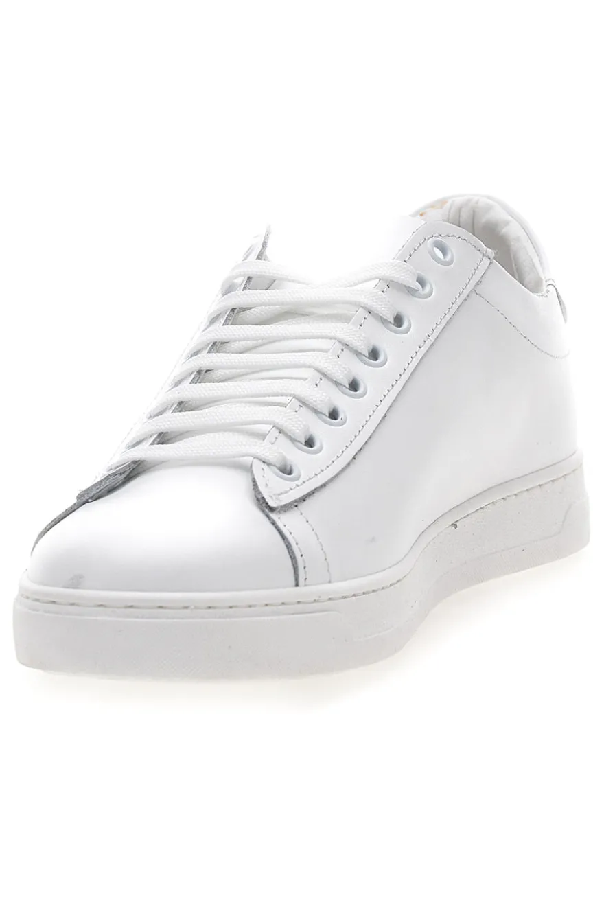 Herren Leder Turnschuhe weiß Ptr 2999