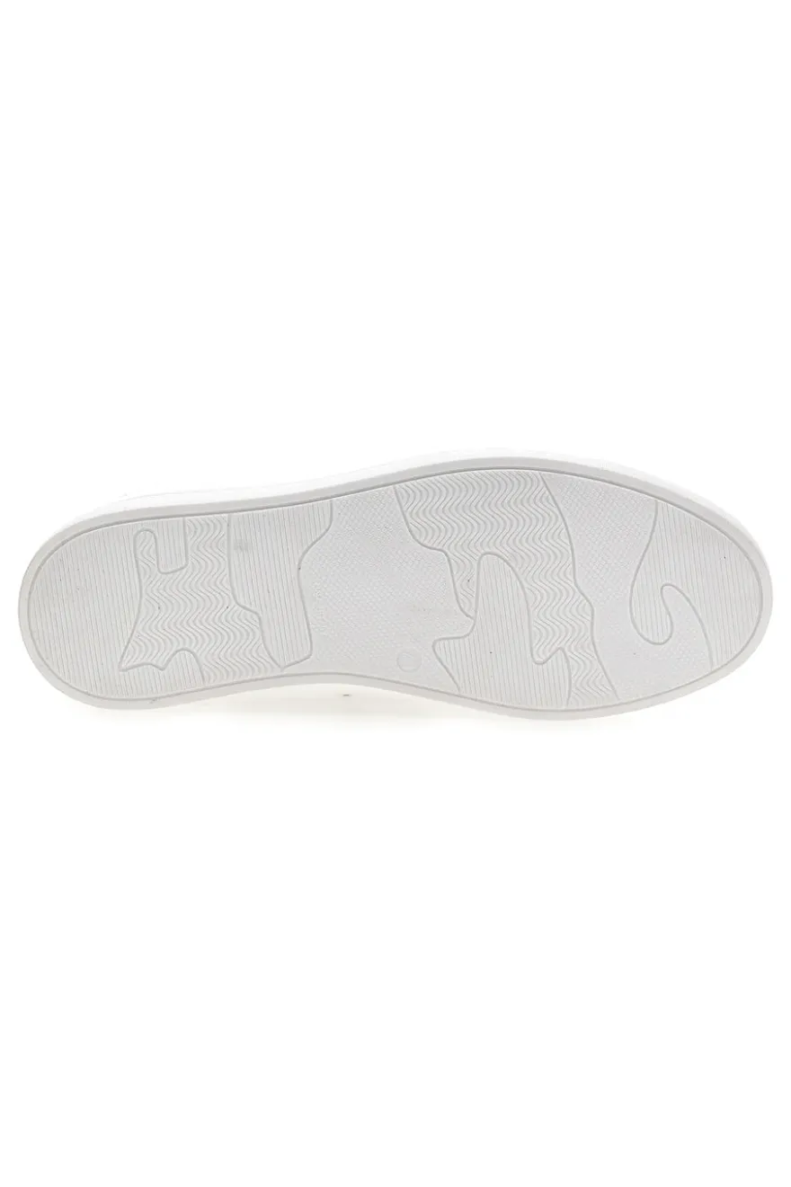 Herren Leder Turnschuhe weiß Ptr 2999