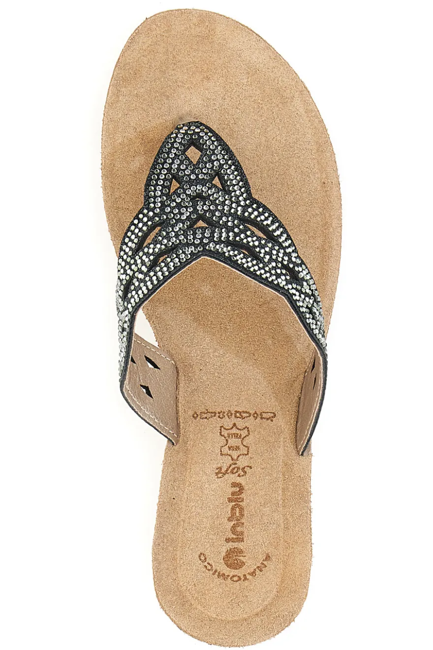 Inblu 45 GM Wedge Flip-Flops Schwarz