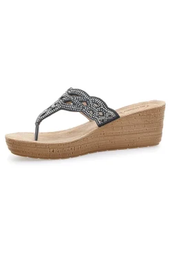 Inblu 45 GM Wedge Flip-Flops Schwarz