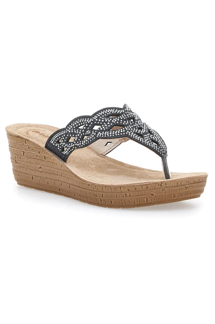 Inblu 45 GM Wedge Flip-Flops Schwarz