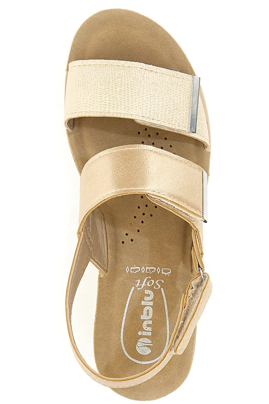Inblu 13 RN Platinum Keilsandalen