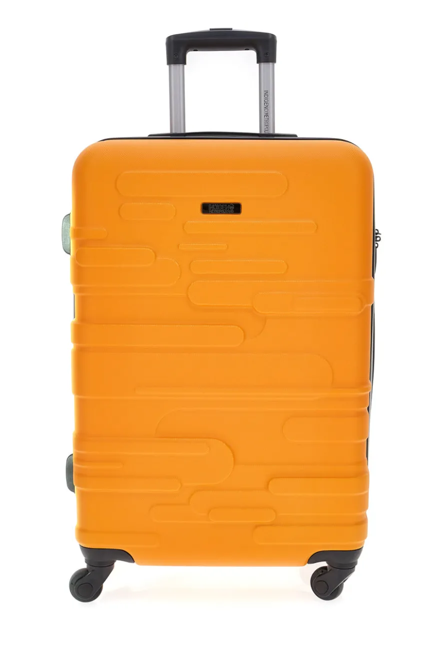 Indigeno Metropolitano 177/M 4-Rad TSA-zertifizierter Hartschalen-Trolley in Orange