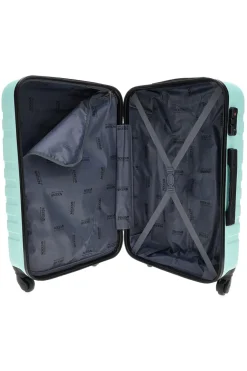 Indigeno Metropolitano 178/P Kleiner blauer Hartschalenkoffer mit TSA-Schloss