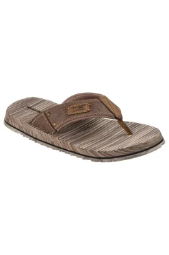 Infradito marroni con fascia in tessuto Skechers Quill Sea Side