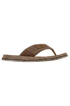 Infradito marroni con fascia in tessuto Skechers Quill Sea Side