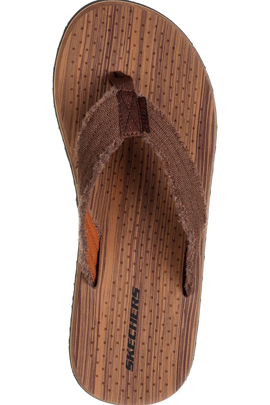 Infradito Marroni con Tomaia in Canvas Skechers Tantric - Fritz