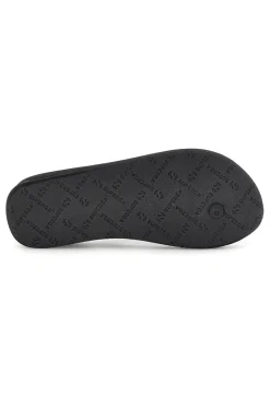 Infradito nera con dettaglio animalier Superga S24T203