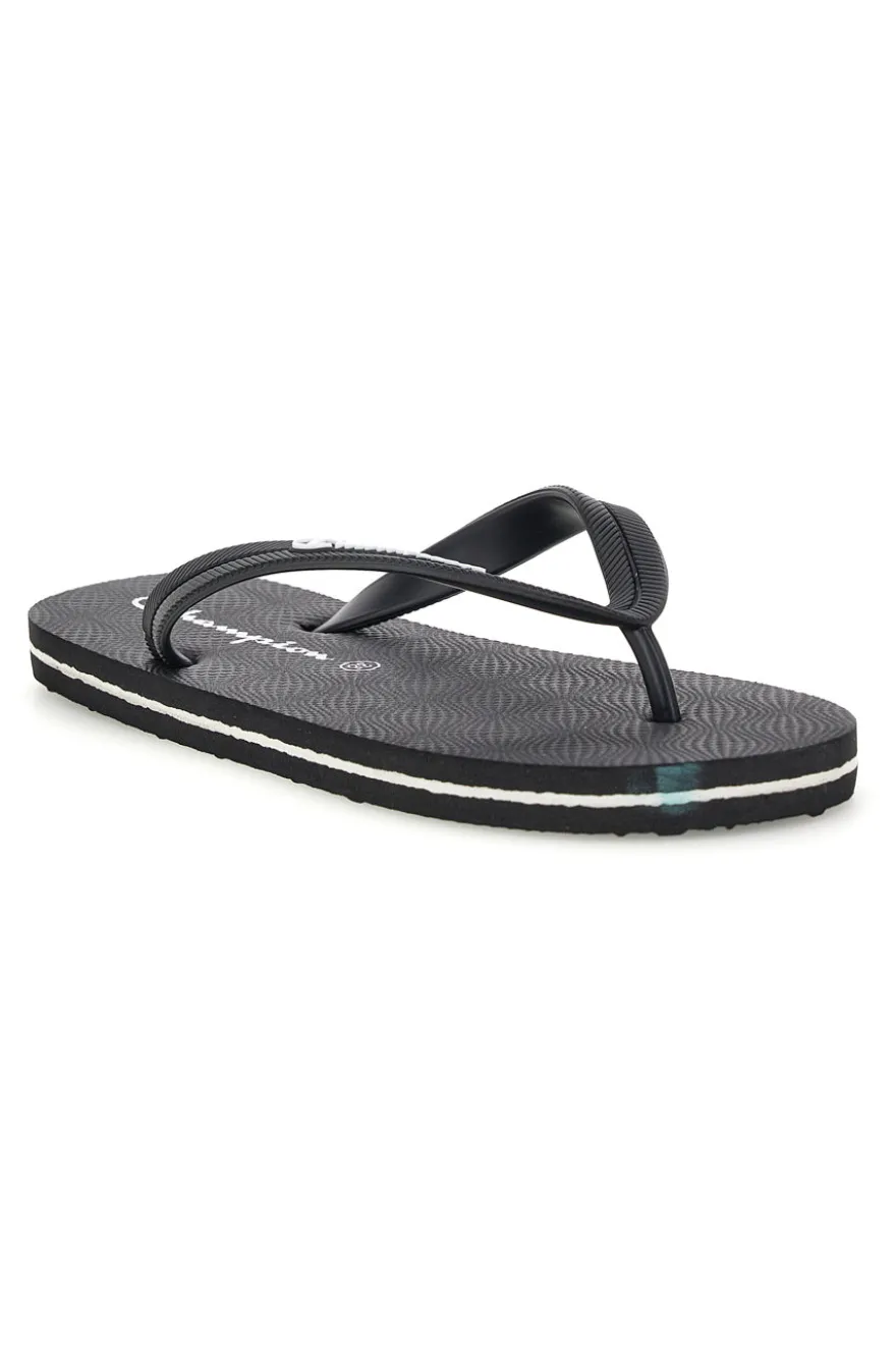 Infradito nere con fascetta nera Champion Big classic evo ii