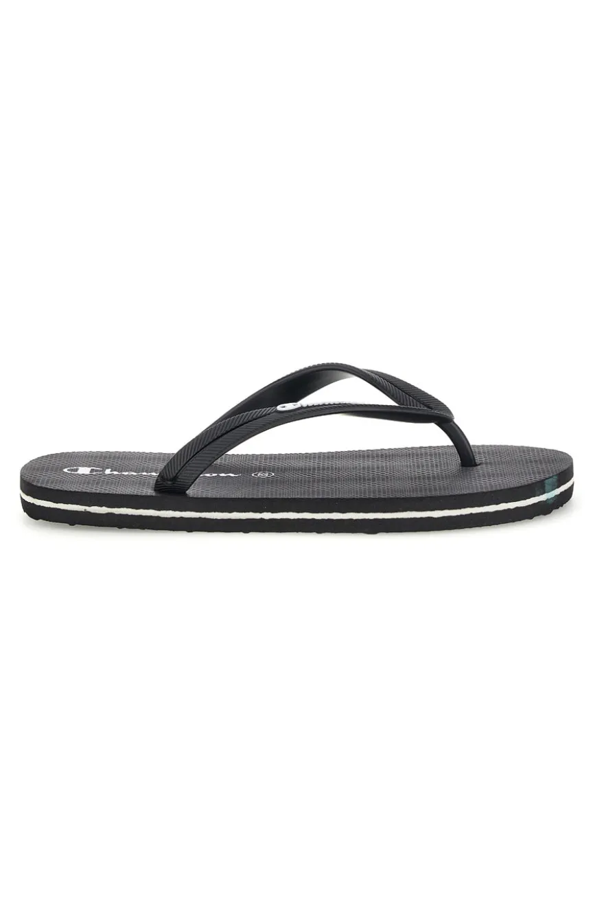 Infradito nere con fascetta nera Champion Big classic evo ii