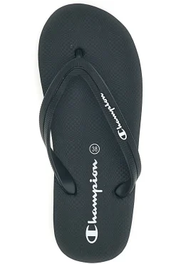 Infradito nere con fascetta nera Champion Big classic evo ii