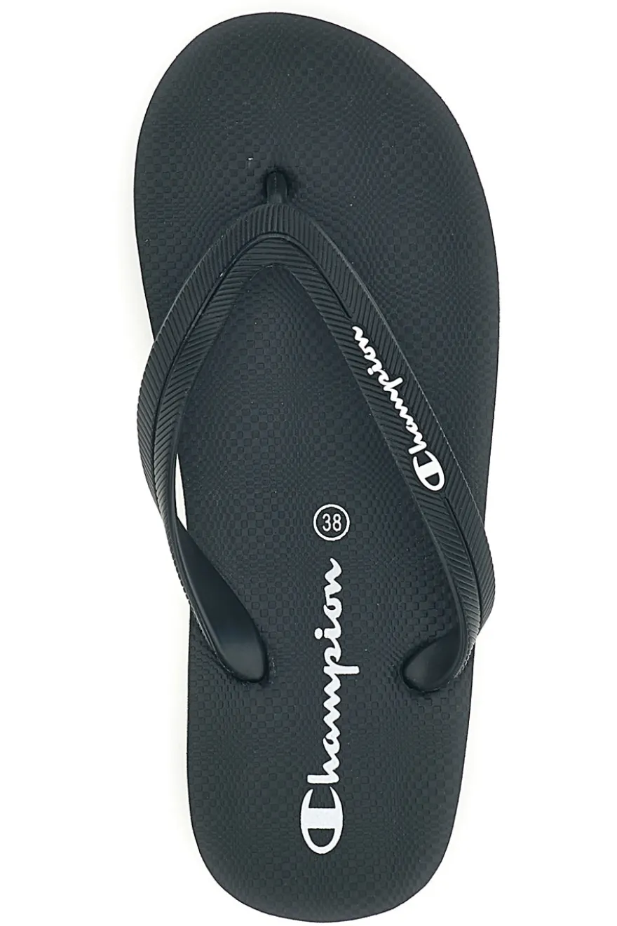 Infradito nere con fascetta nera Champion Big classic evo ii
