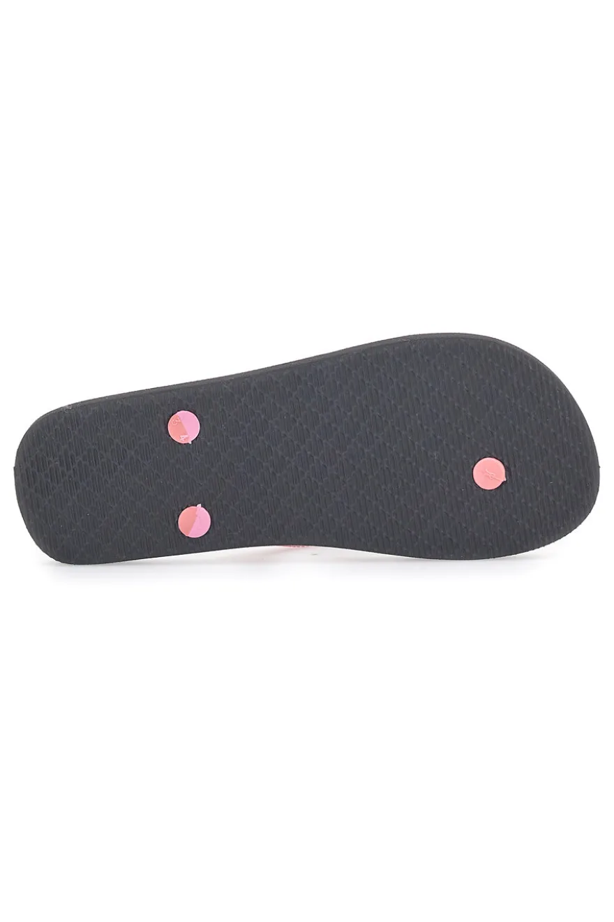 Infradito nere con fascette rosa e logo EVERLAST EV061
