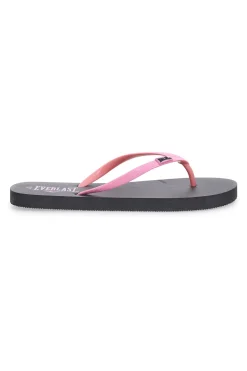 Infradito nere con fascette rosa e logo EVERLAST EV061