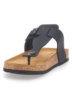 Infradito Nere con Fibbia Regolabile Made in Italy Superga S31U172