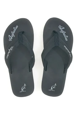 Infradito nere con logo Australian AU24M409
