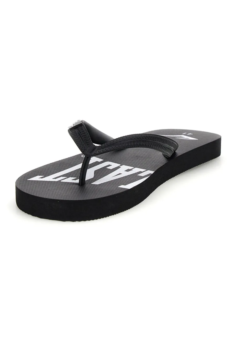 Infradito nere con logo Everlast EV010