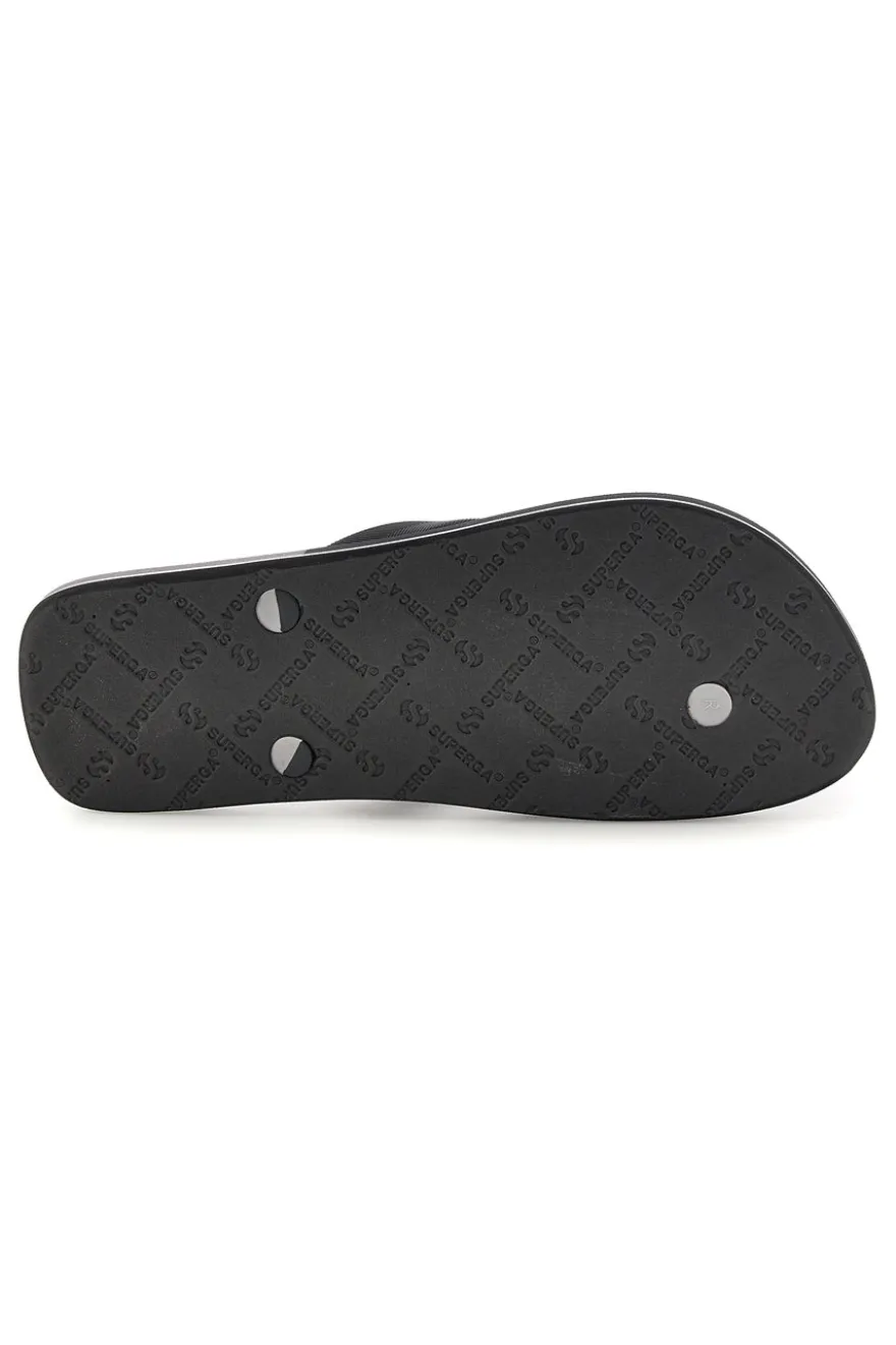 Infradito nere con logo Superga S24T189