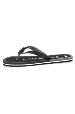 Infradito nere con logo Superga S24T189