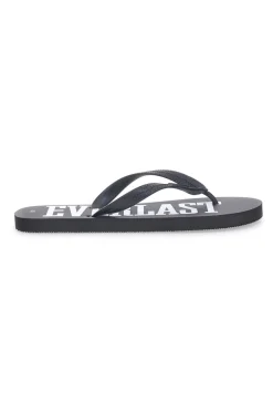 Infradito nere con maxi logo bianco EVERLAST EV08