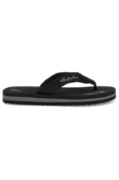 Infradito nere con scritta grigia Australian AU24M409