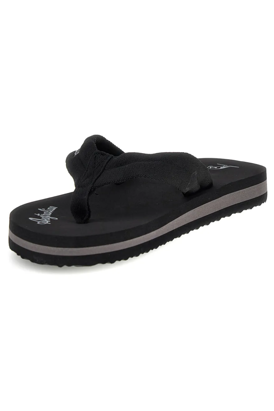 Infradito nere con scritta grigia Australian AU24M409