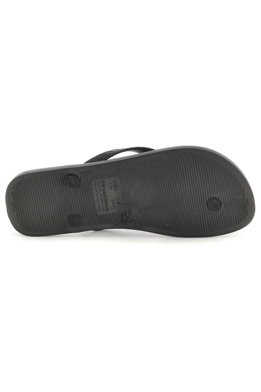 Infradito nere con suola rigata Ipanema IP83305