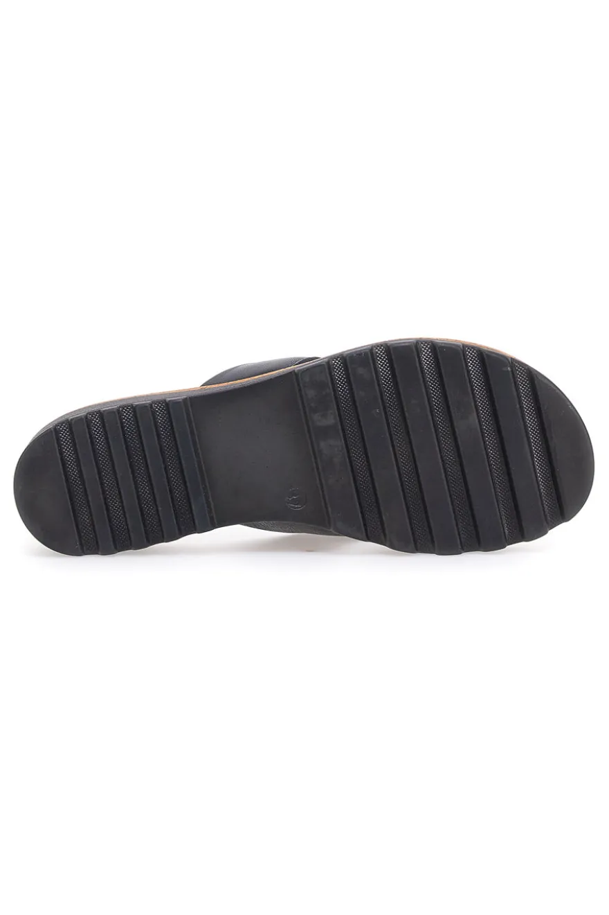 Infradito nere con zeppa Pittarello 664