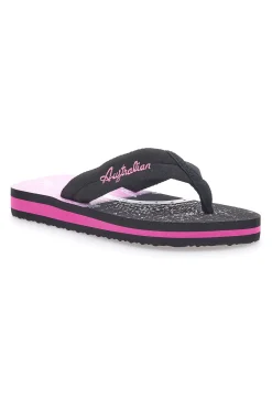 Infradito nere e fucsia con stampa grafica da donna Australian AU24W408