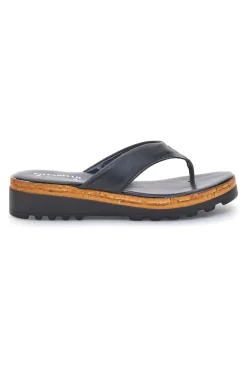Infradito Neri in vera pelle Made in Italy Pittarello 66470811