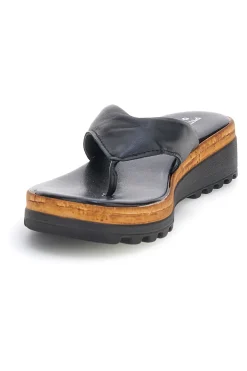 Infradito Neri in vera pelle Made in Italy Pittarello 66470811