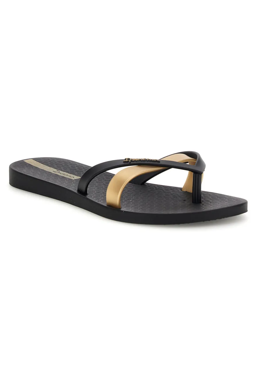 Infradito Nero Fascia Metallizzata Ipanema IP81805